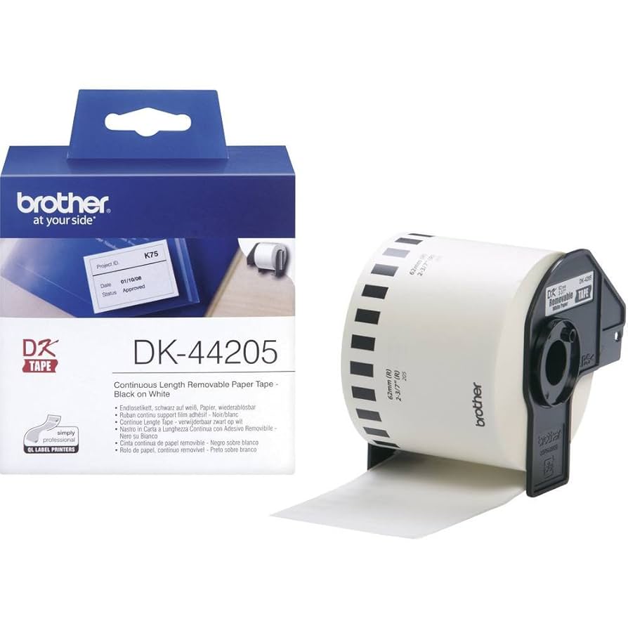 Brother DK-44205 Label Roll, Removable Continuous Length